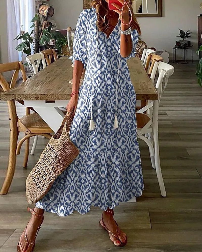 Luna | Vestito Boho Senza Sforzo con Vestibilità Lusinghiera