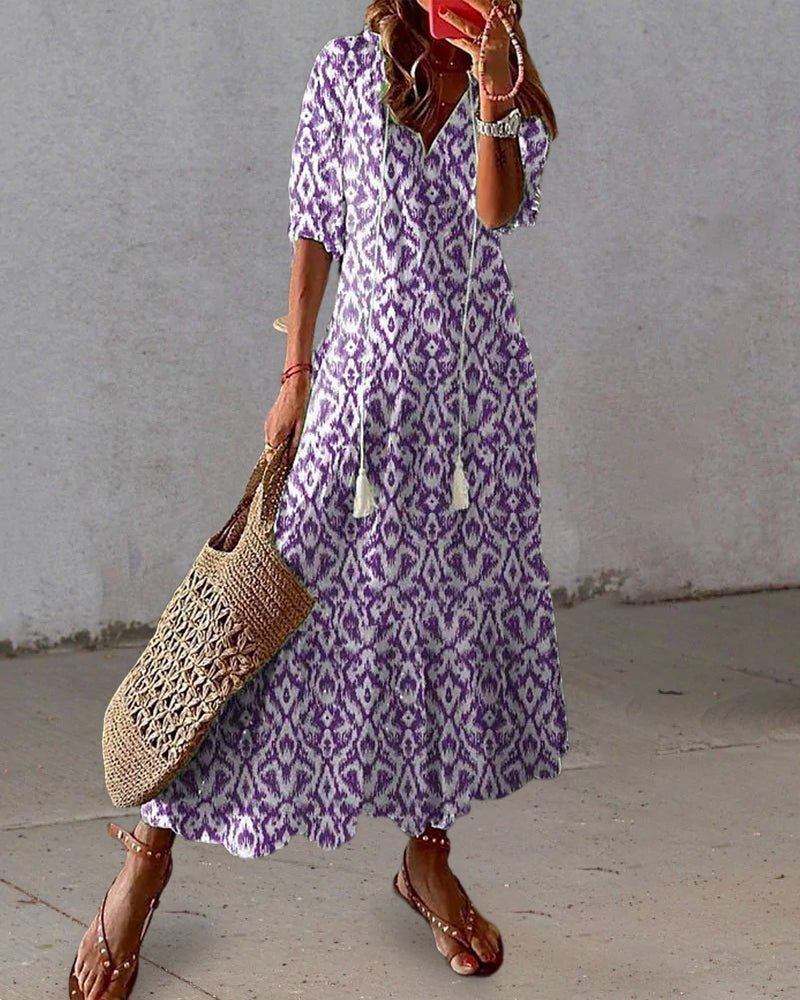 Luna | Vestito Boho Senza Sforzo con Vestibilità Lusinghiera