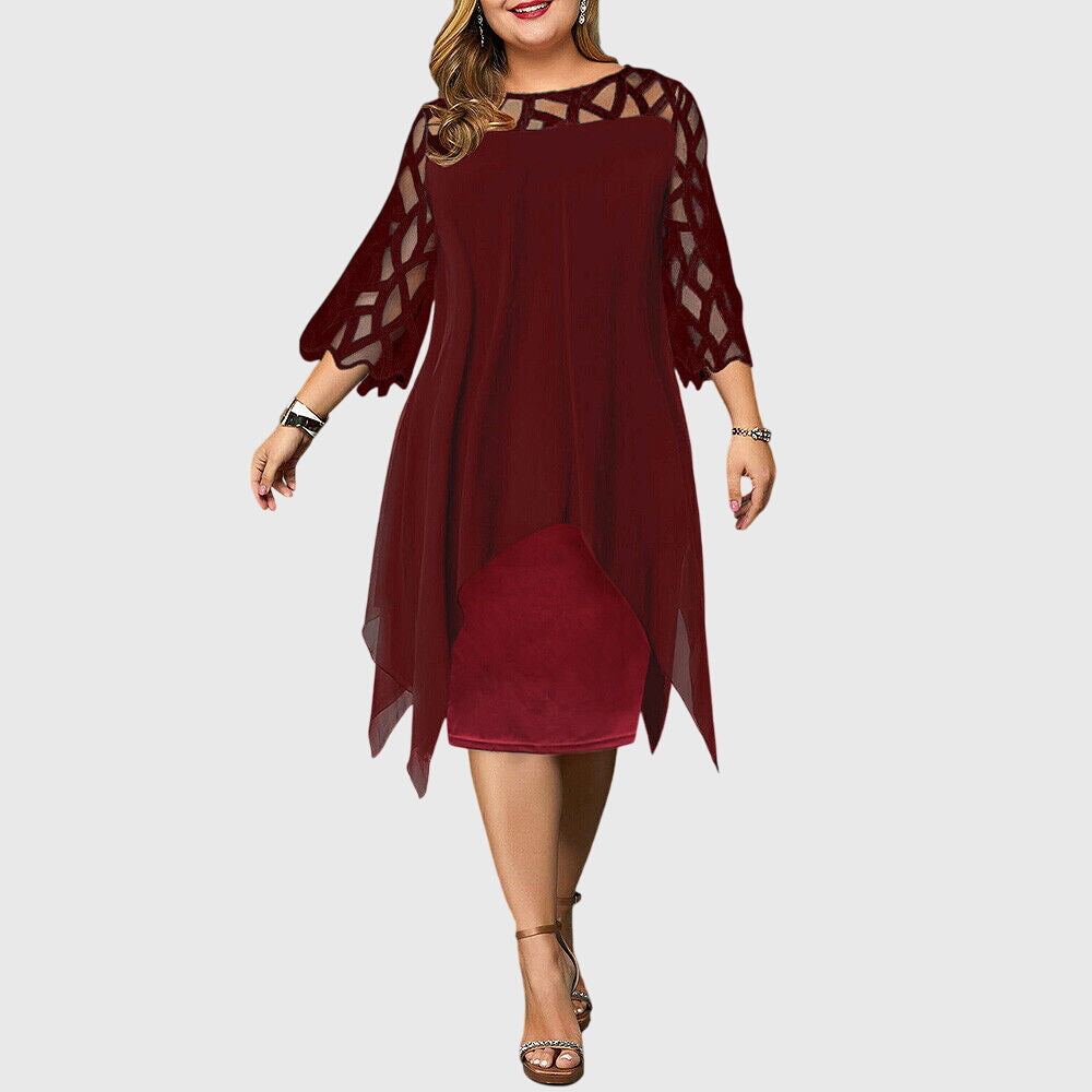 Juliana | Abito Chic Taglie Forti L-6XL