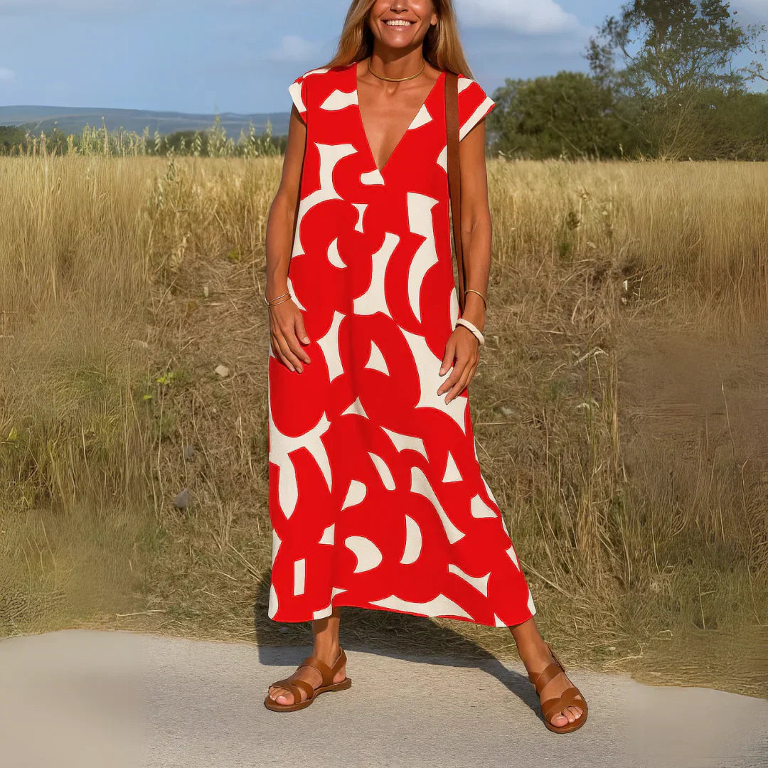 Tatiana | Maxi Dress con Dettagli a Intaglio