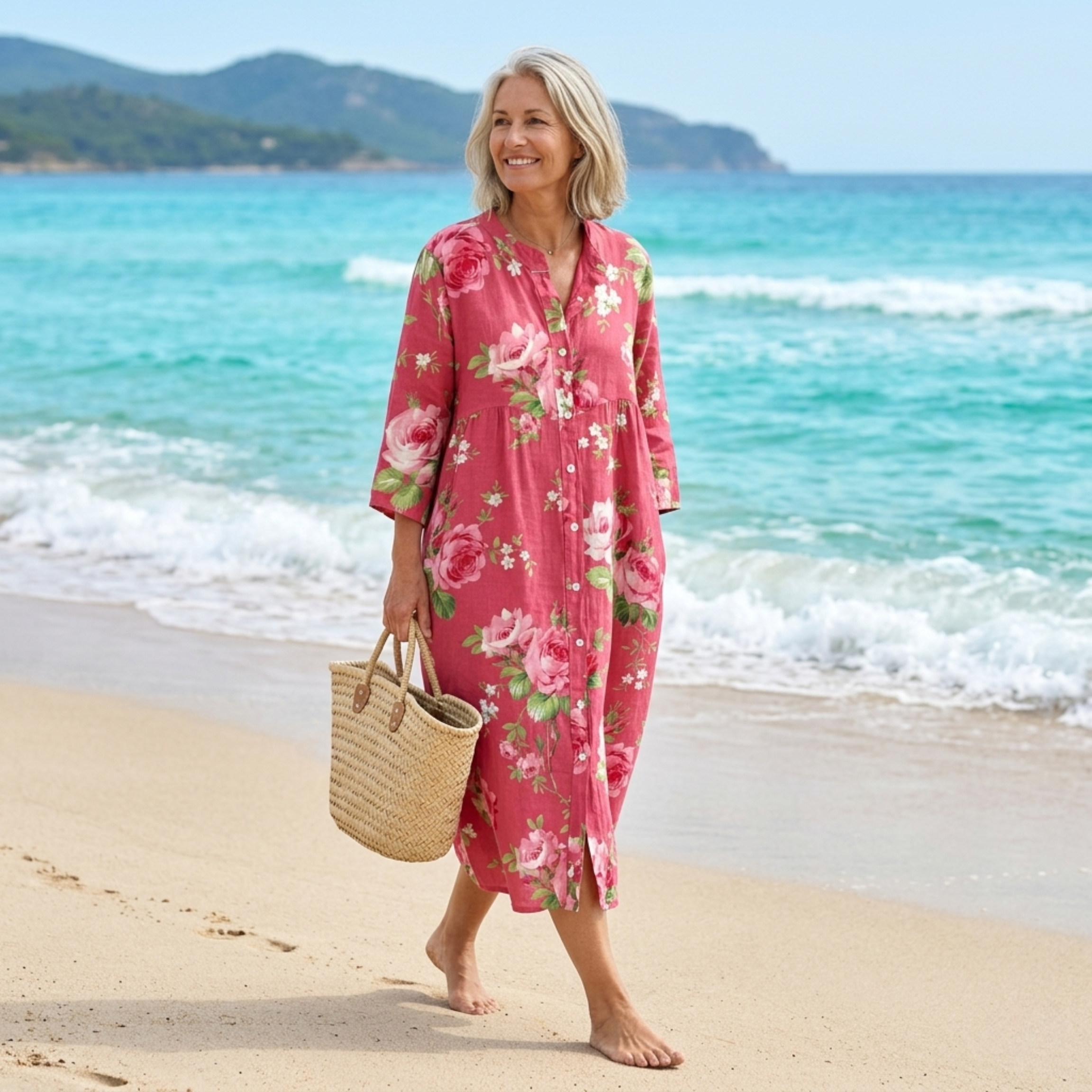 Mathilde | Abito Maxi Floreale Artistico-