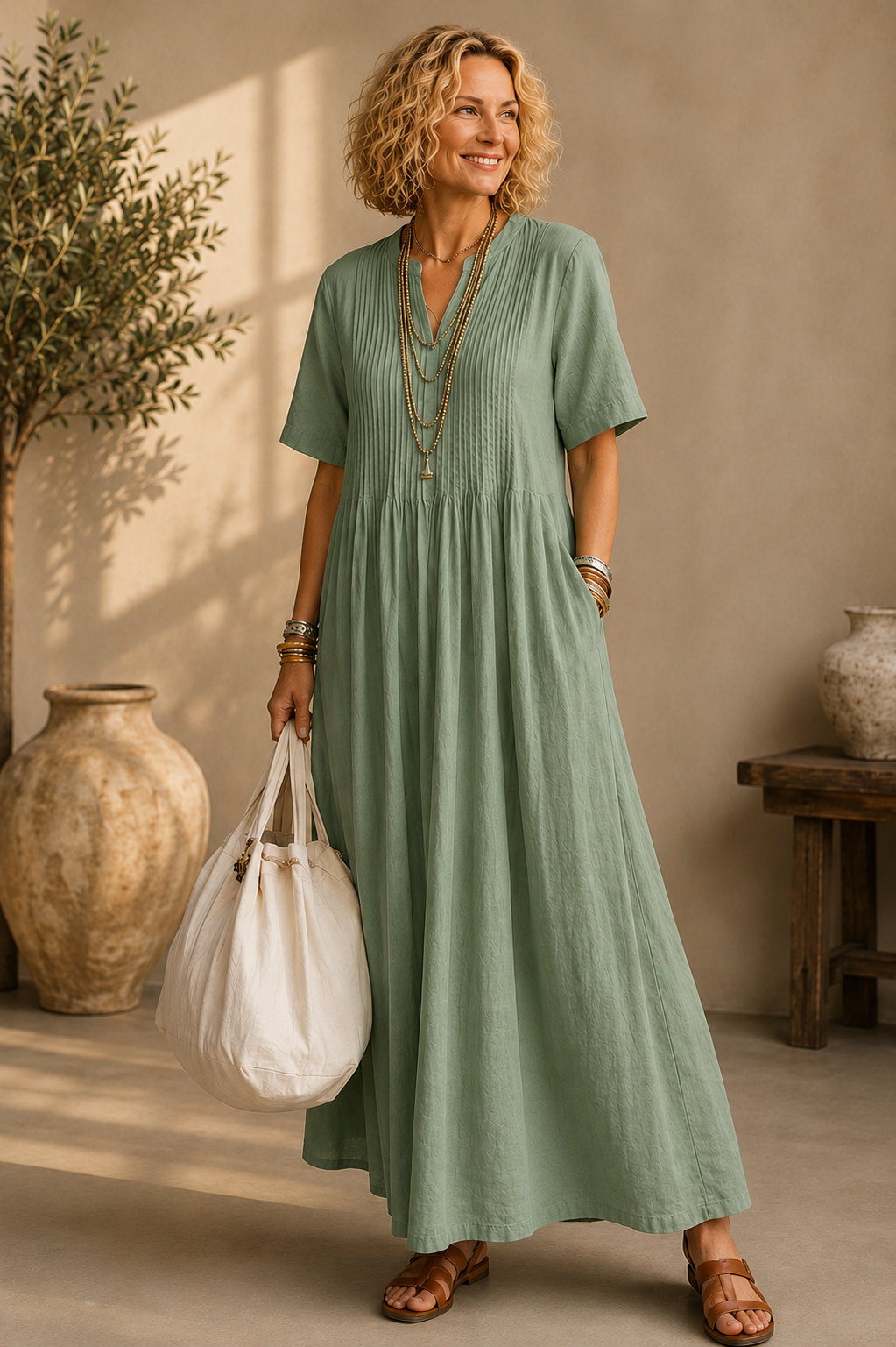 Nathalia™ | Abito Elegante Plissettato
