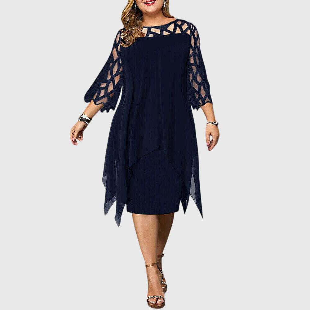 Juliana | Abito Chic Taglie Forti L-6XL