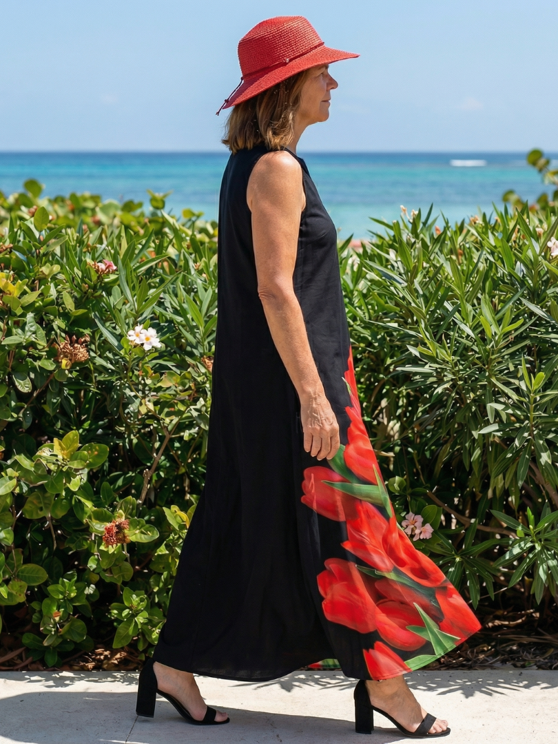 Cylia | Abito Maxi Rosa Soft
