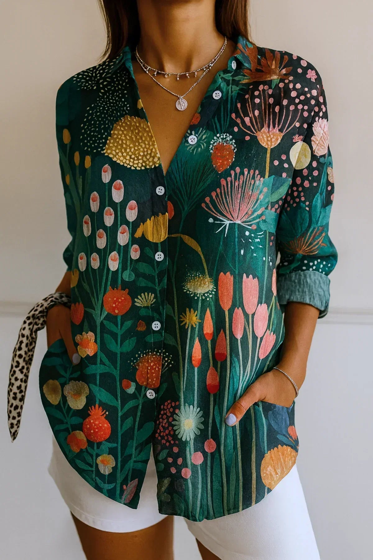 Astra | Blusa con Motivo Colorato