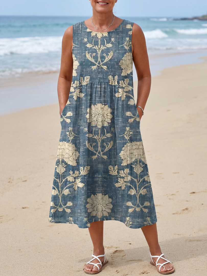 Kailo | Vestito Midi Floreale Shoreline
