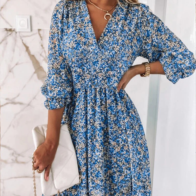 Tessaglia | Abito Maxi Floreale Elegante-