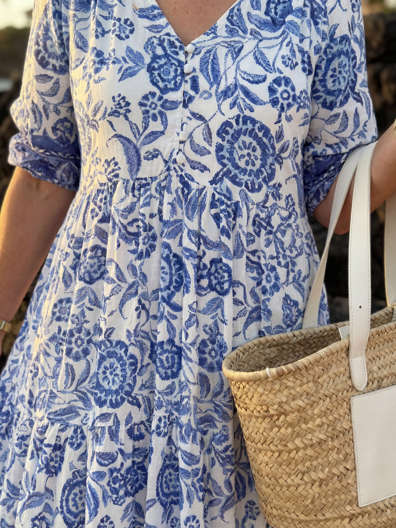 Nalani | Vestito Midi in Porcellana