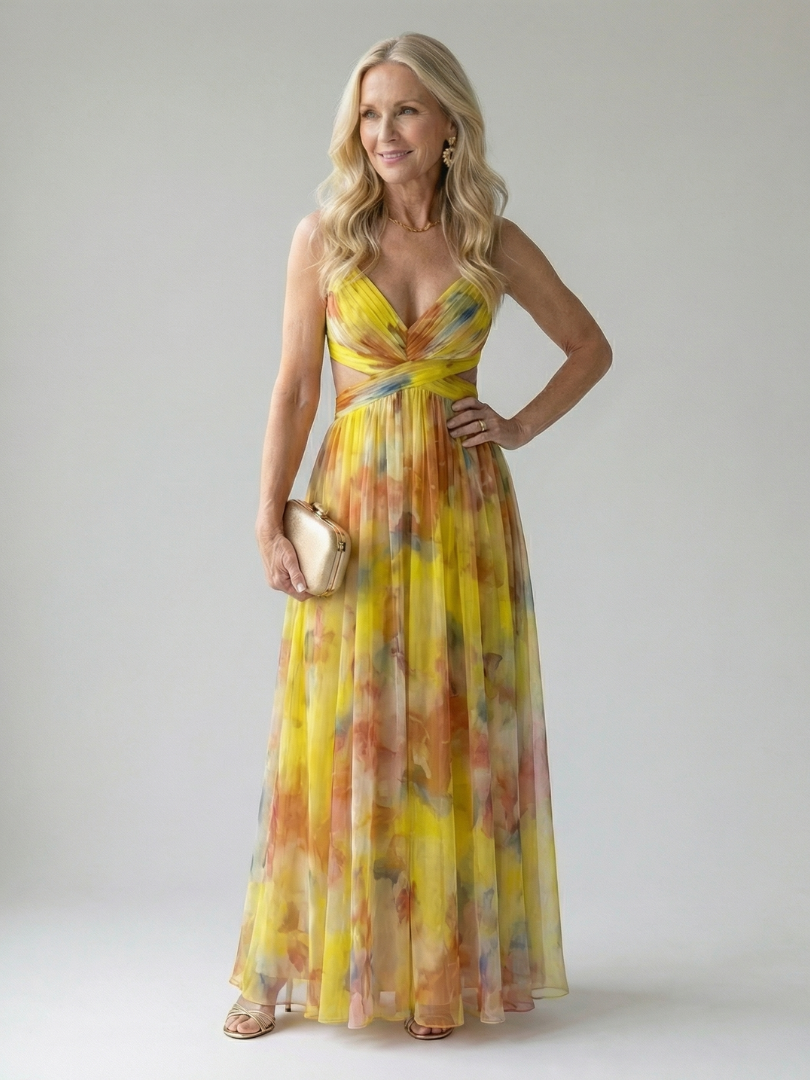 Isel | Vestito Maxi Soft Wrap