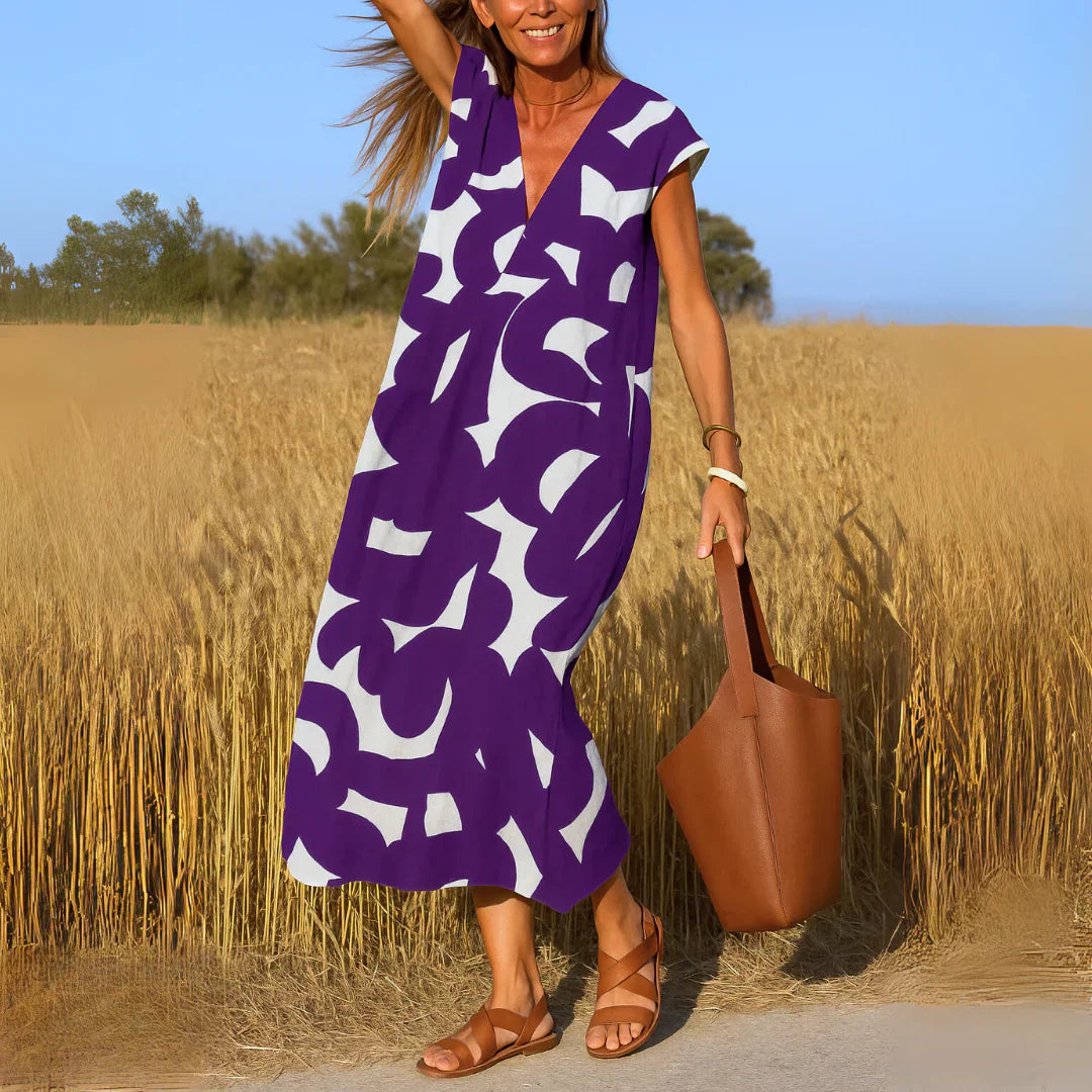 Tatiana | Maxi Dress con Dettagli a Intaglio