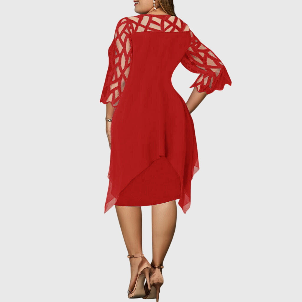 Juliana | Abito Chic Taglie Forti L-6XL