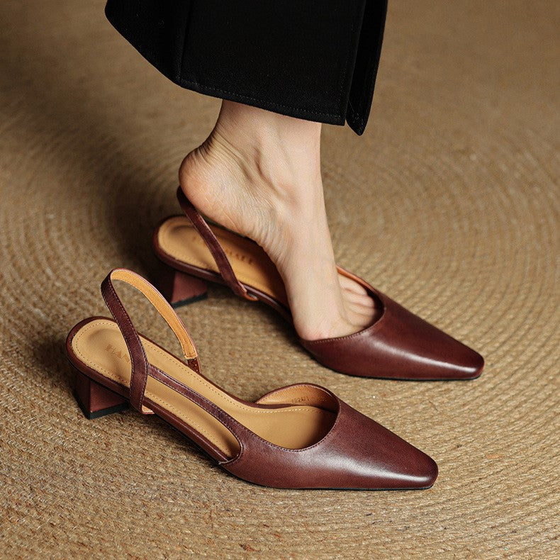 Pumps Slingback in Pelle Arlise