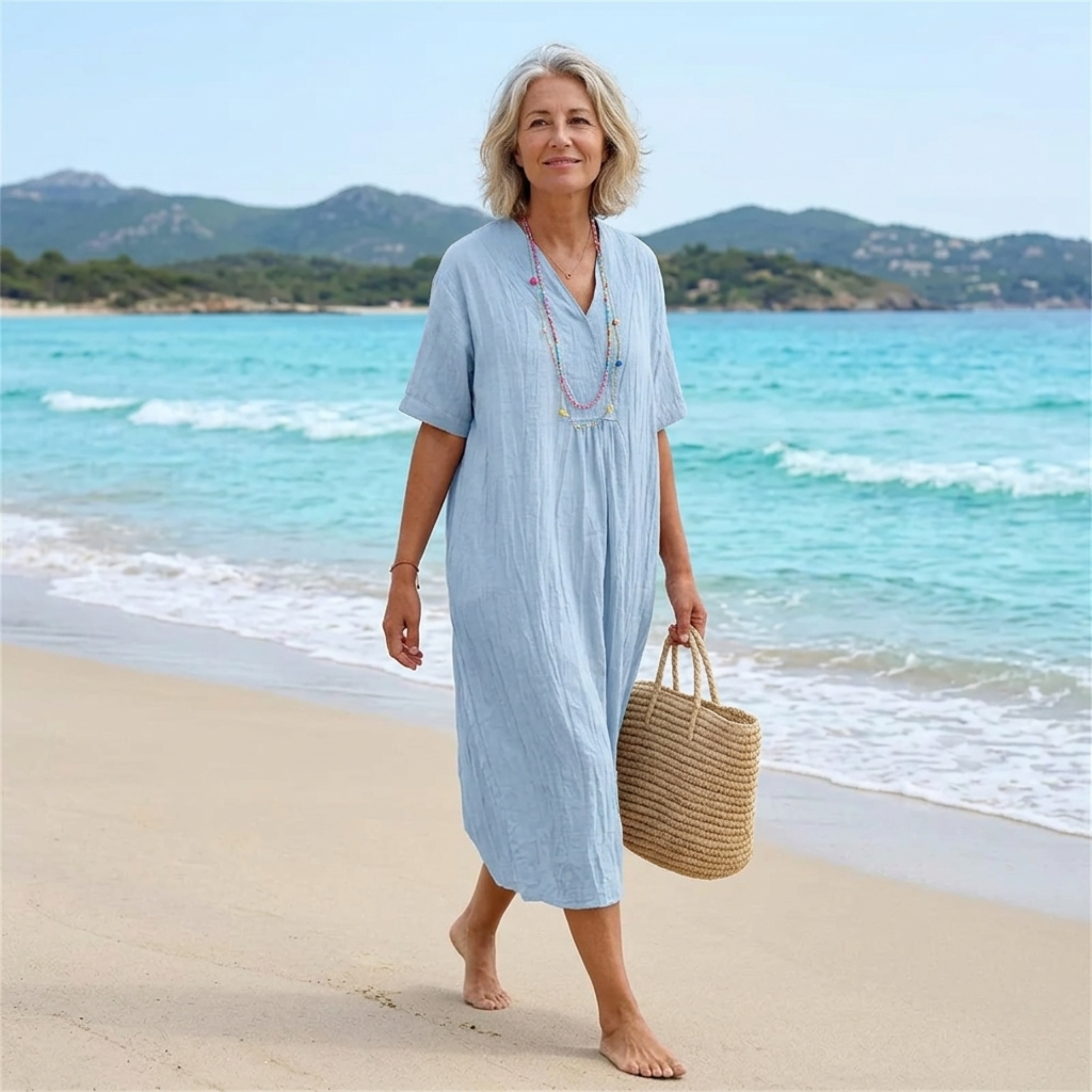 Silvana | Vestito Maxi Testurizzato e Rilassato -