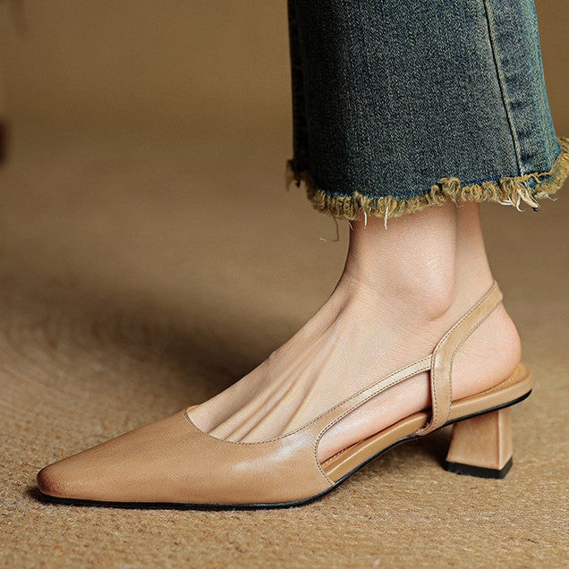 Pumps Slingback in Pelle Arlise