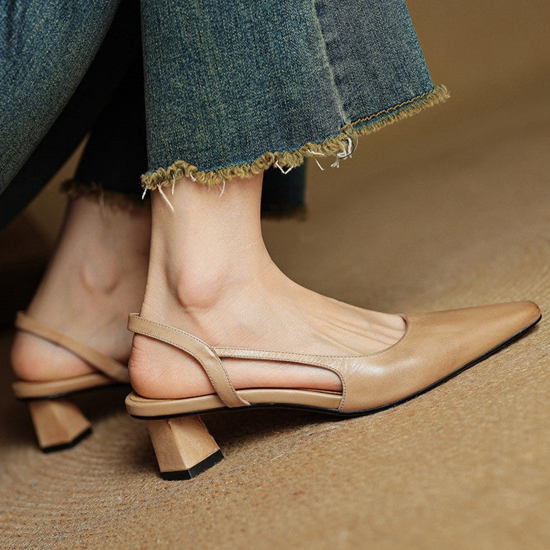 Pumps Slingback in Pelle Arlise