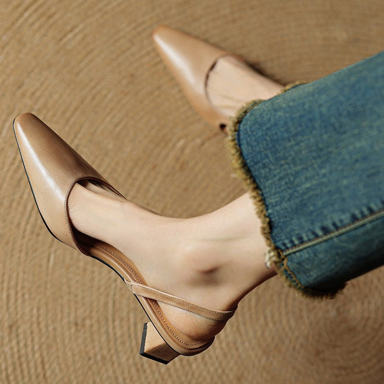 Pumps Slingback in Pelle Arlise