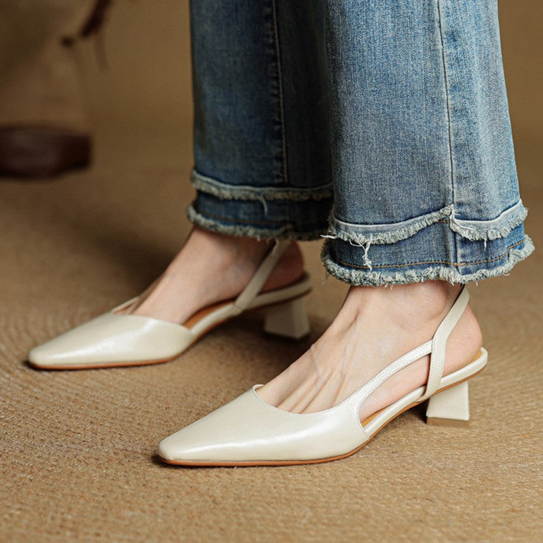 Pumps Slingback in Pelle Arlise
