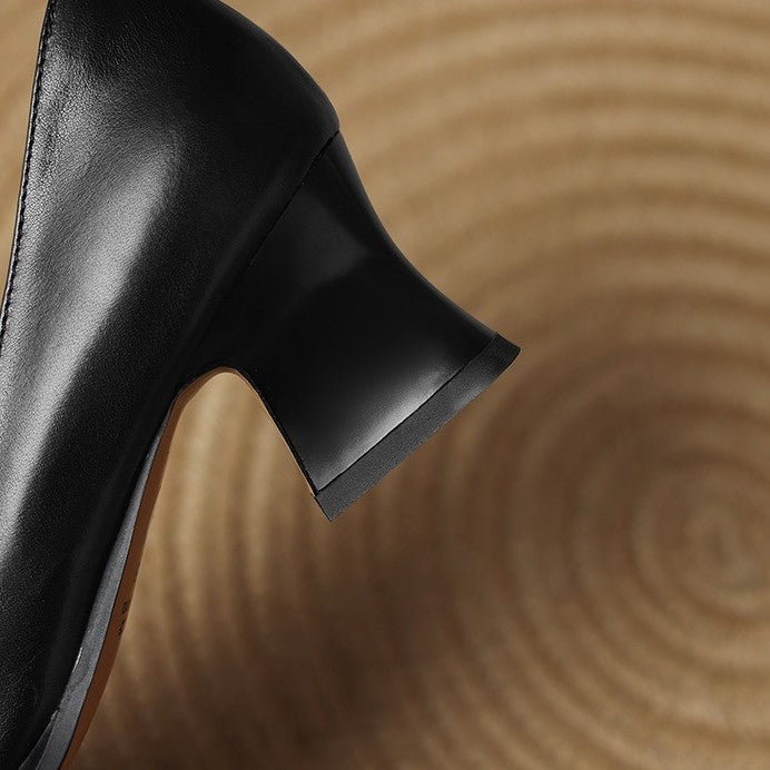 Pumps Quadrati in Pelle Oriel