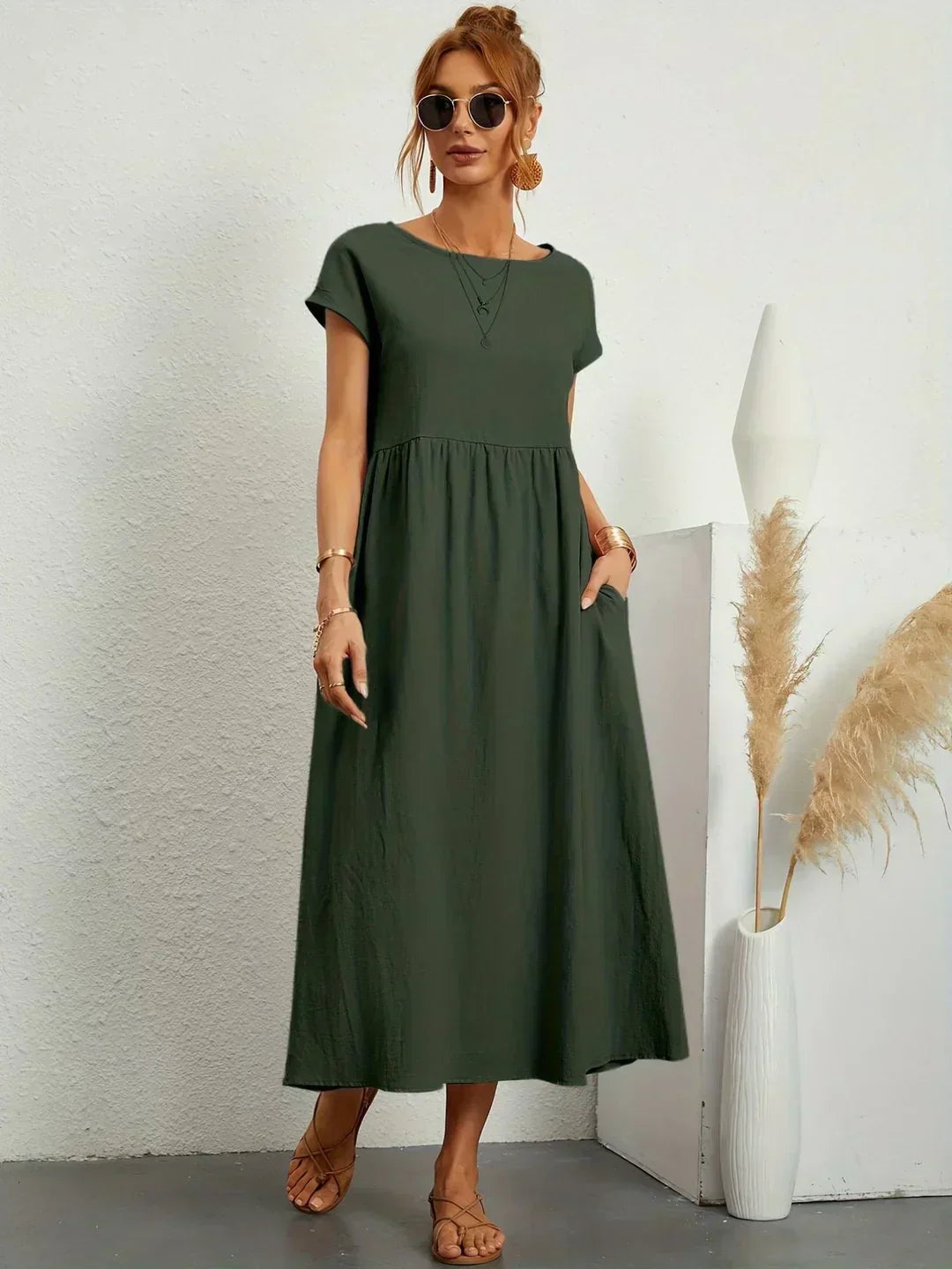 Ursina | Abito Midi Fluido-