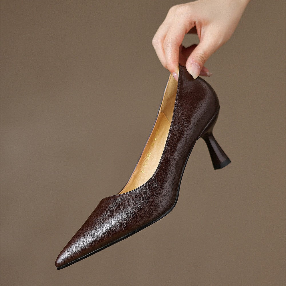 Cymara Scarpe con Tacco in Pelle