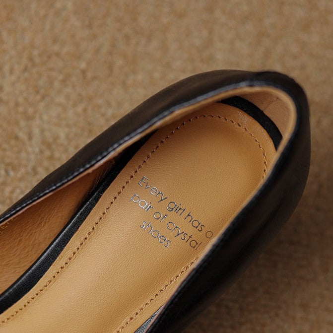 Cymara Scarpe con Tacco in Pelle