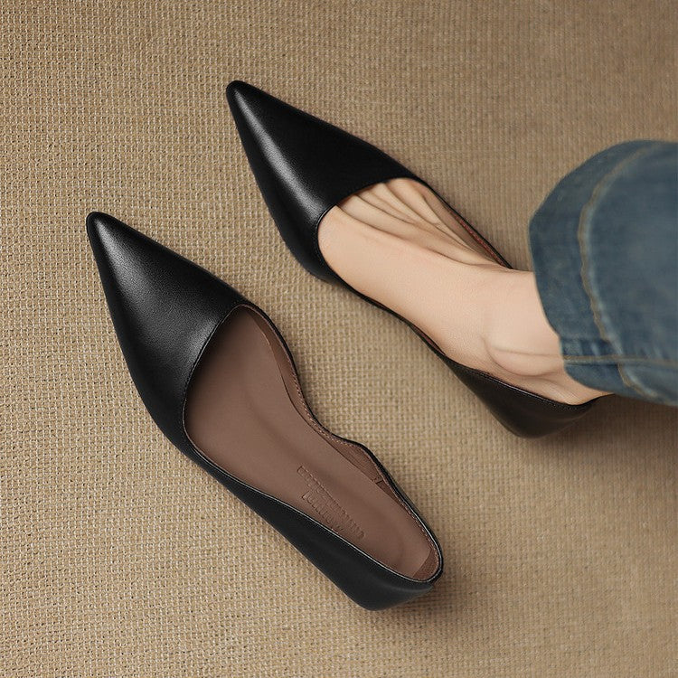 Pumps in Pelle con Tacco Kitten Orlisse