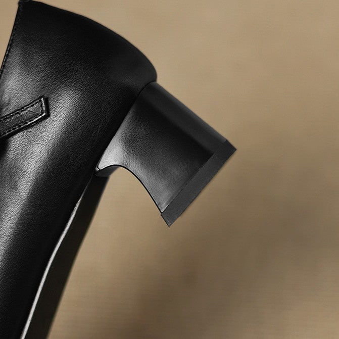 Marvane Kitten Heels in Pelle