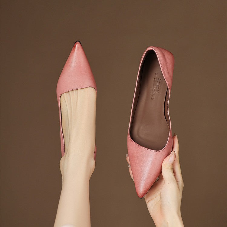 Pumps in Pelle con Tacco Kitten Orlisse