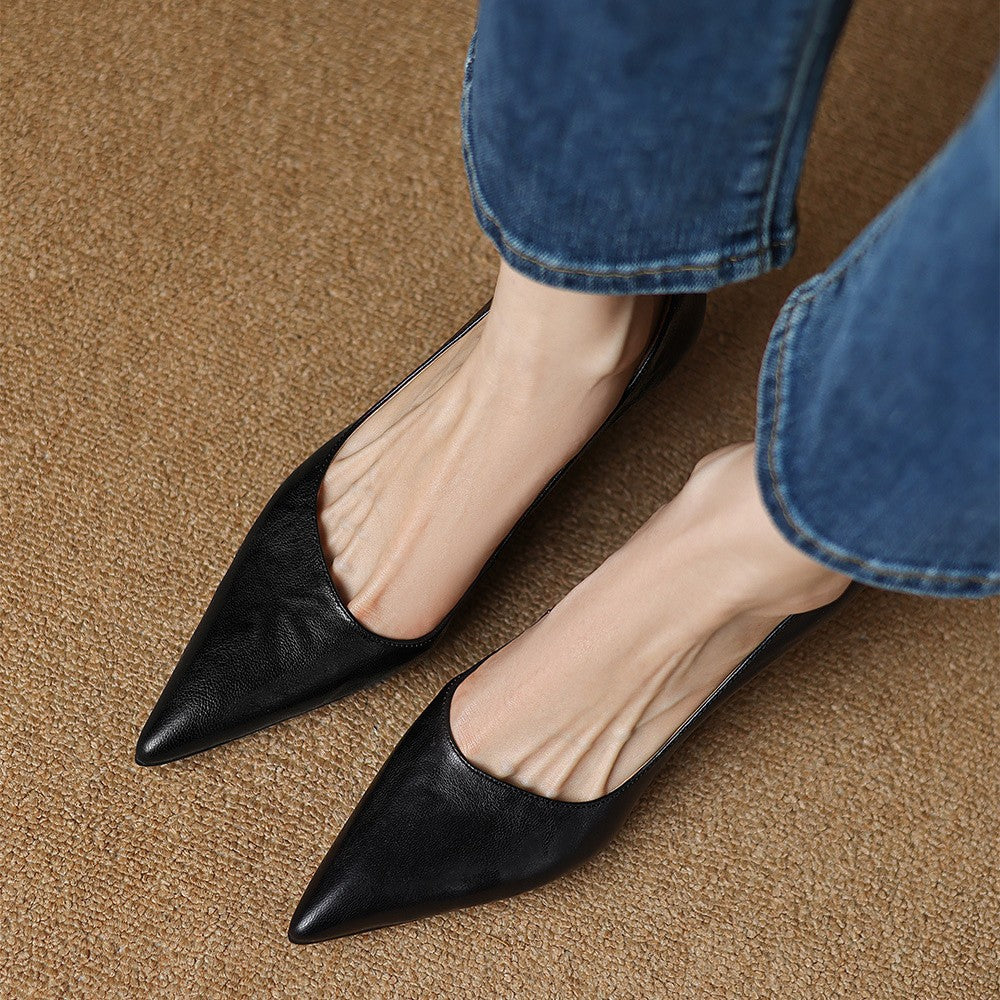 Cymara Scarpe con Tacco in Pelle