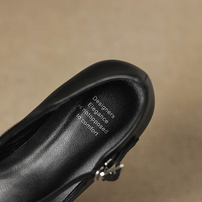 Marvane Kitten Heels in Pelle