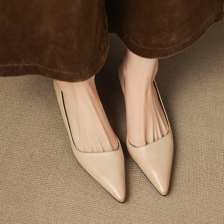 Pumps in Pelle con Tacco Kitten Orlisse