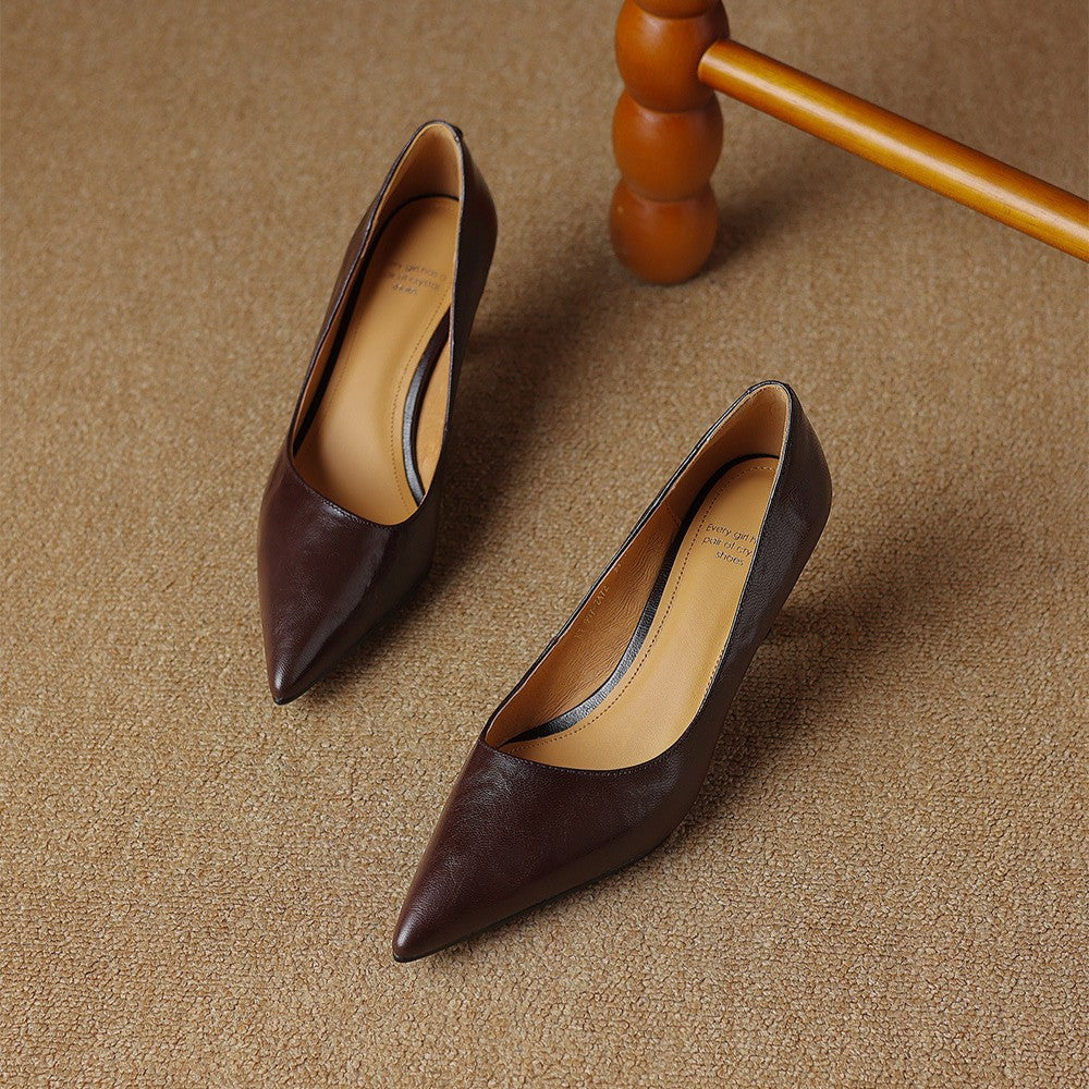 Cymara Scarpe con Tacco in Pelle