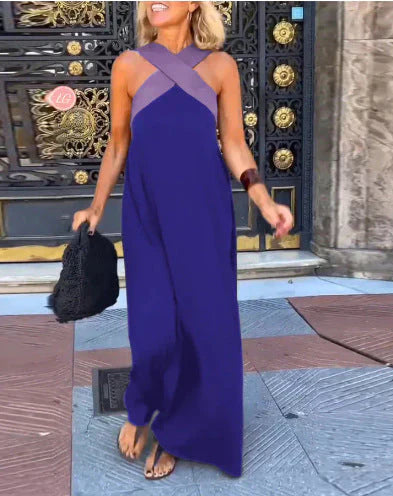 Quirine | Vestito Maxi con Chiusura a Incrocio