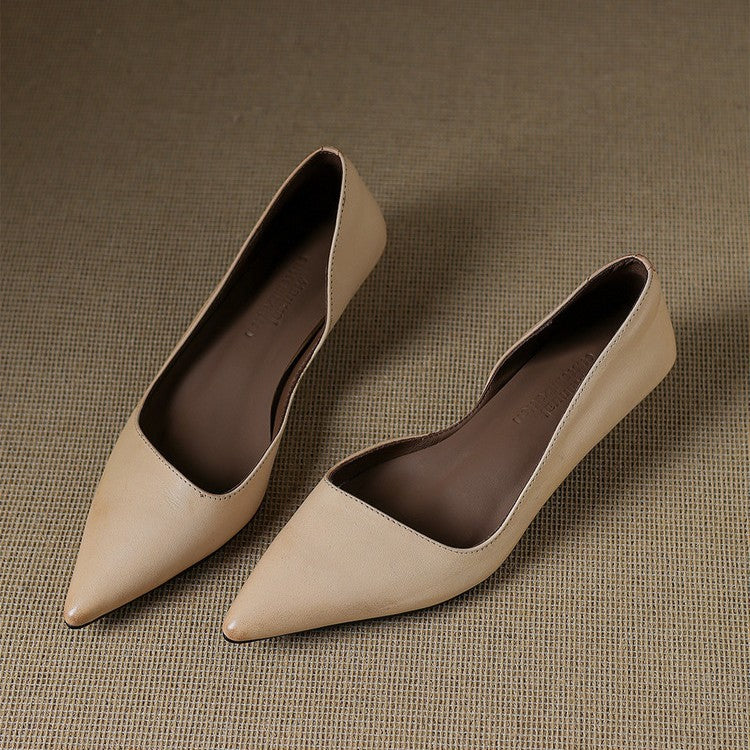 Pumps in Pelle con Tacco Kitten Orlisse