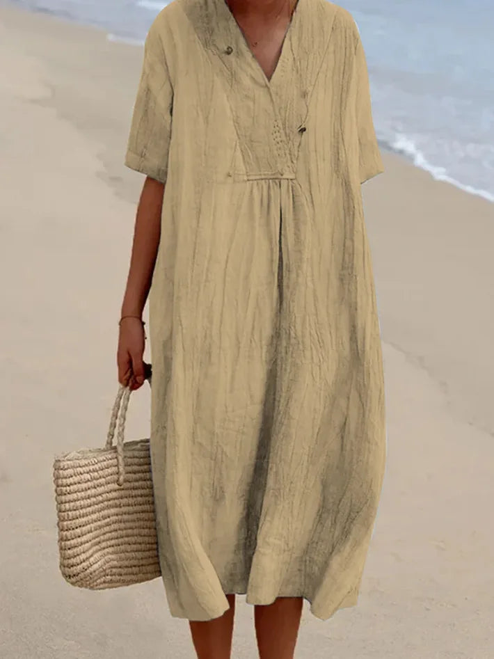 Silvana | Vestito Maxi Testurizzato e Rilassato -