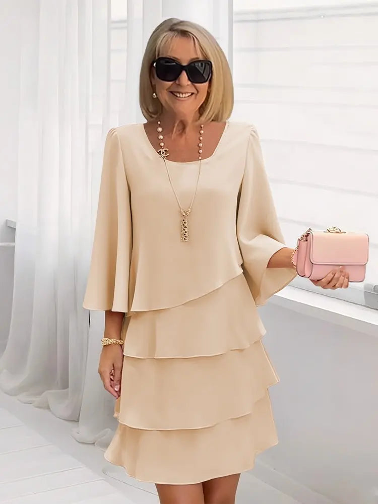 Catherine | Abito Elegante con Volant in 7 colori
