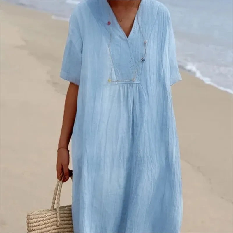 Silvana | Vestito Maxi Testurizzato e Rilassato -