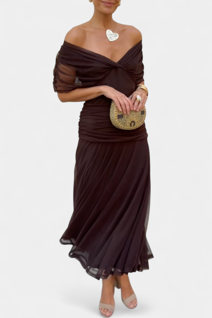 Alondra™ | Vestito Lungo Floreale con Scollatura a V