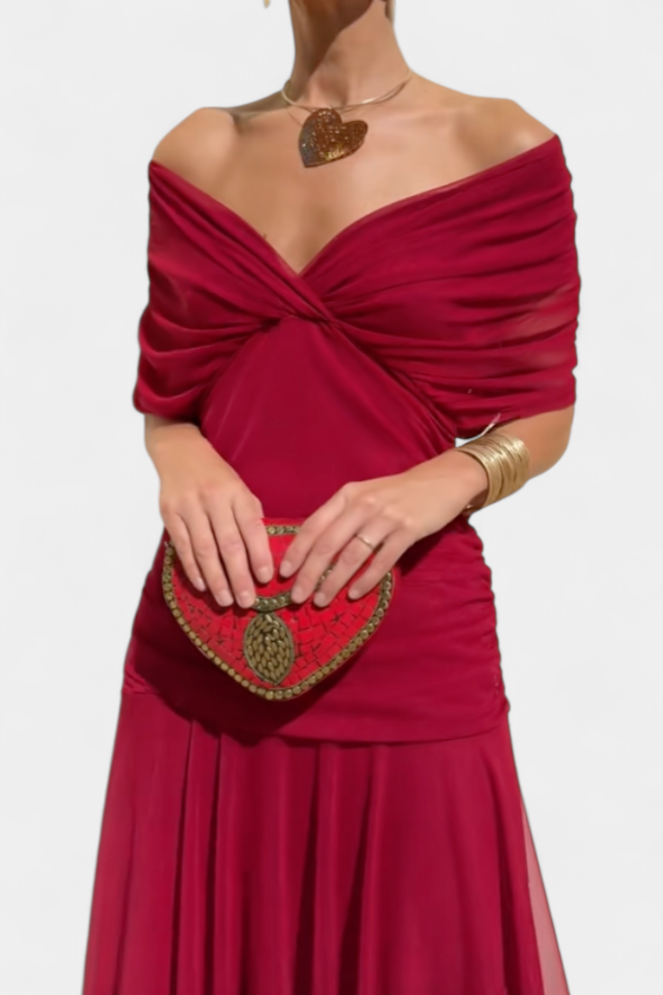 Alondra™ | Vestito Lungo Floreale con Scollatura a V