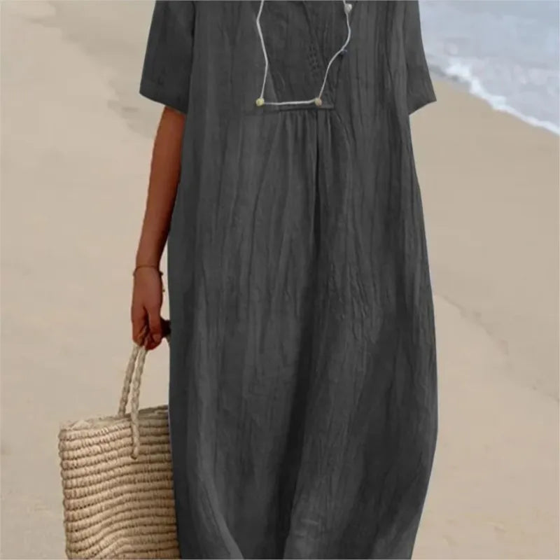 Silvana | Vestito Maxi Testurizzato e Rilassato -