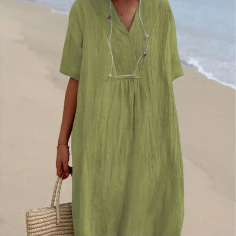 Silvana | Vestito Maxi Testurizzato e Rilassato -