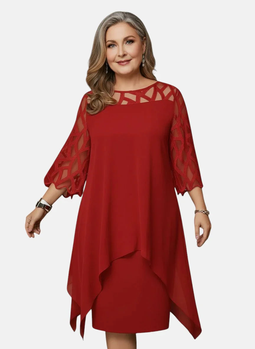 Juliana | Abito Chic Taglie Forti L-6XL