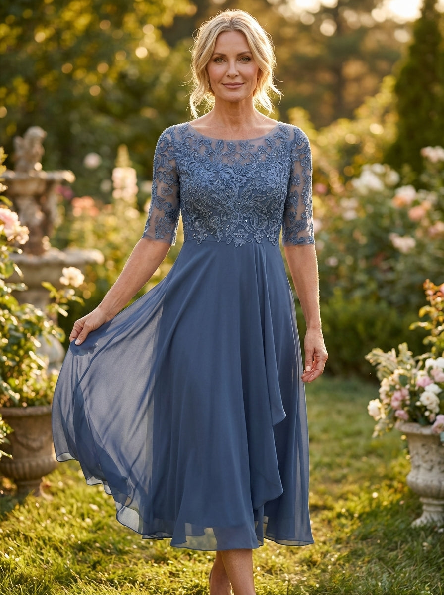 Zaria – L'elegante abito midi in pizzo