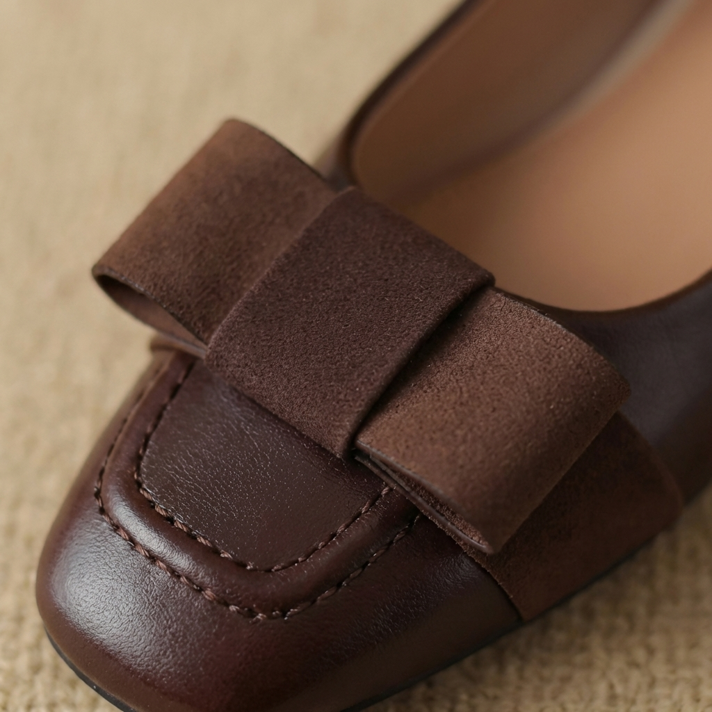 Ballerine in Pelle con Fiocco Camille