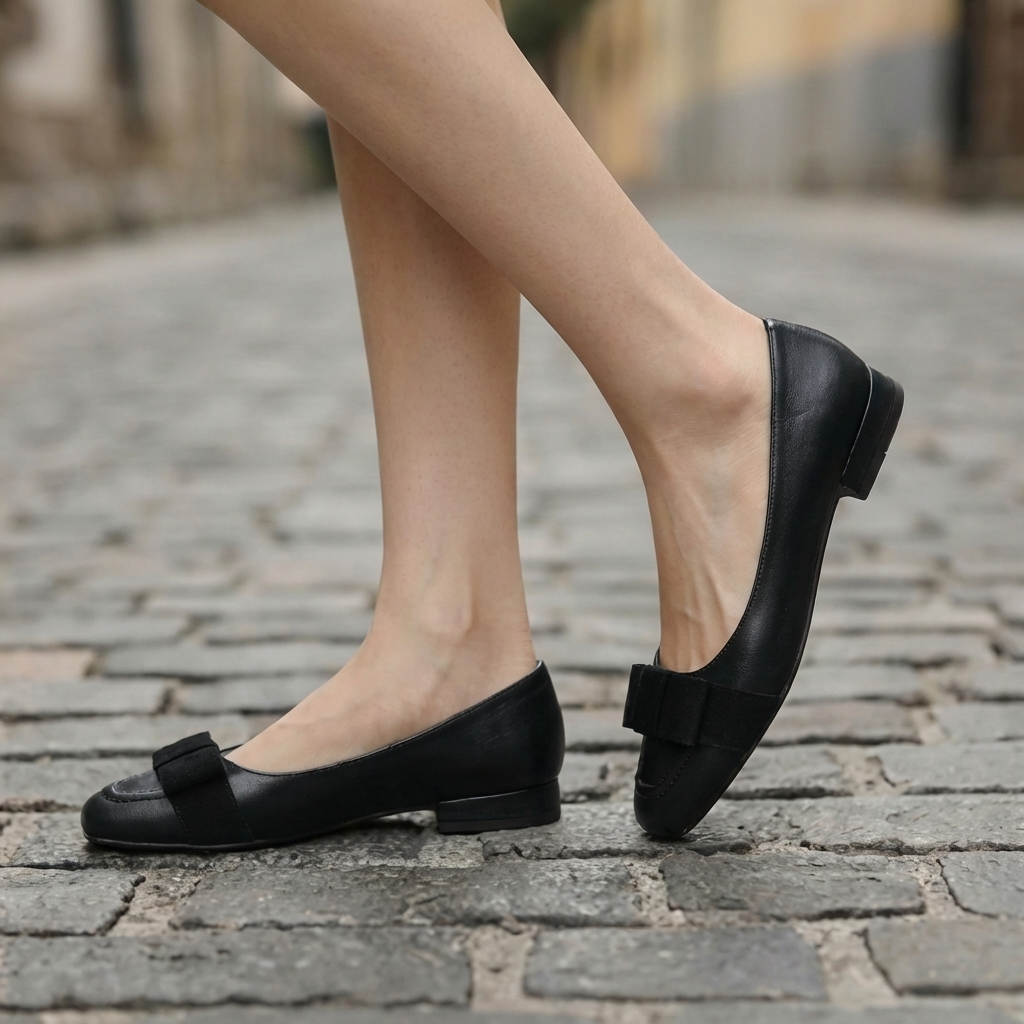 Ballerine in Pelle con Fiocco Camille