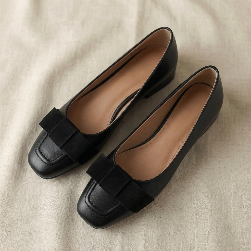 Ballerine in Pelle con Fiocco Camille
