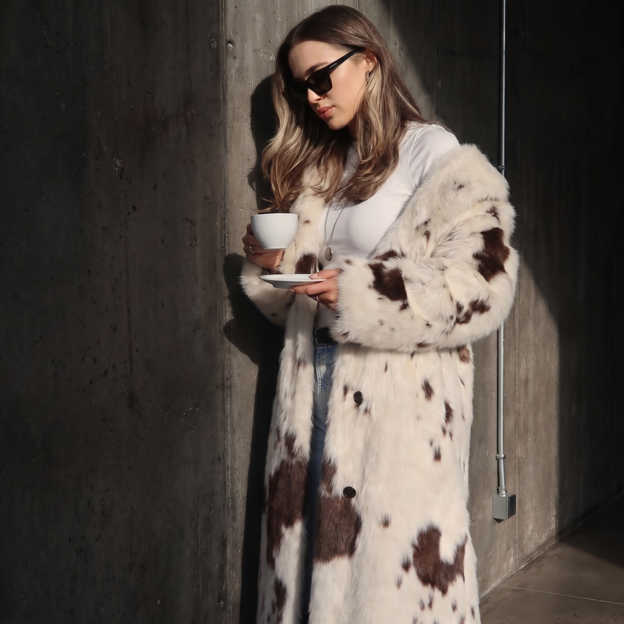 KIM'S | WOMEN'S COAT | PRINTED | OPEN FRONT