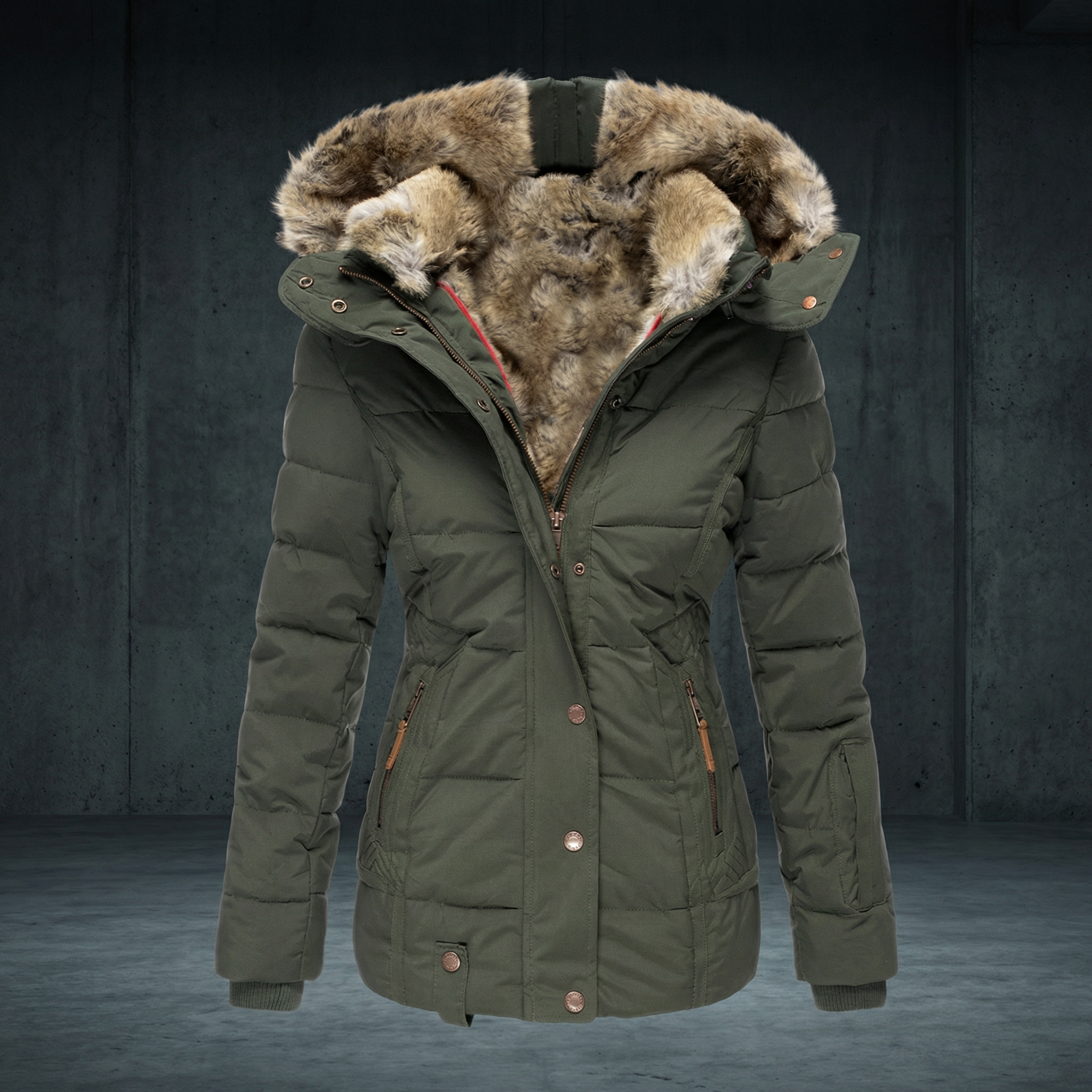 KIM'S | WOMEN'S PARKA | QUILTED | CINCHED