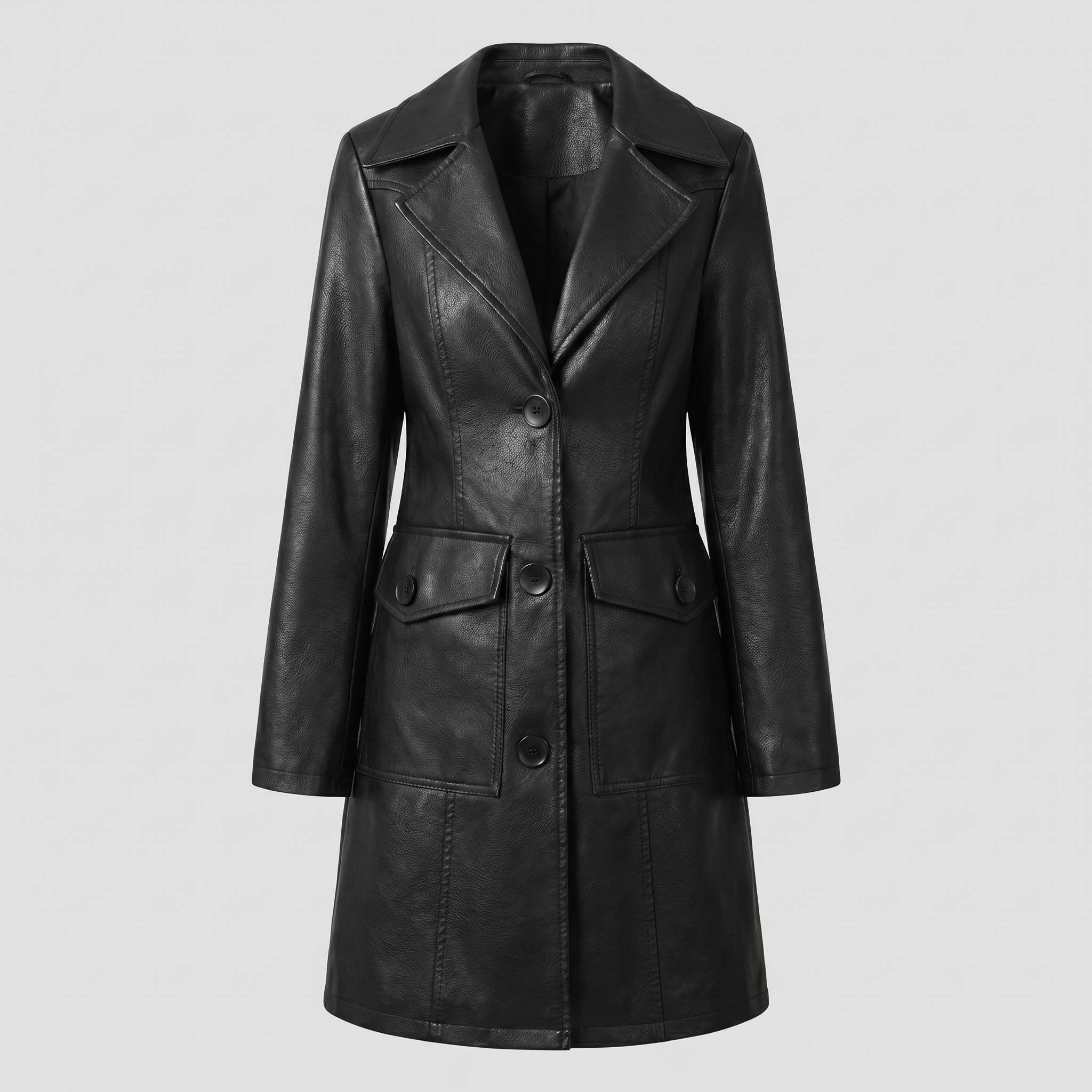KIM'S | WOMEN'S TRENCH COAT | LONGLINE | BUTTON FRONT