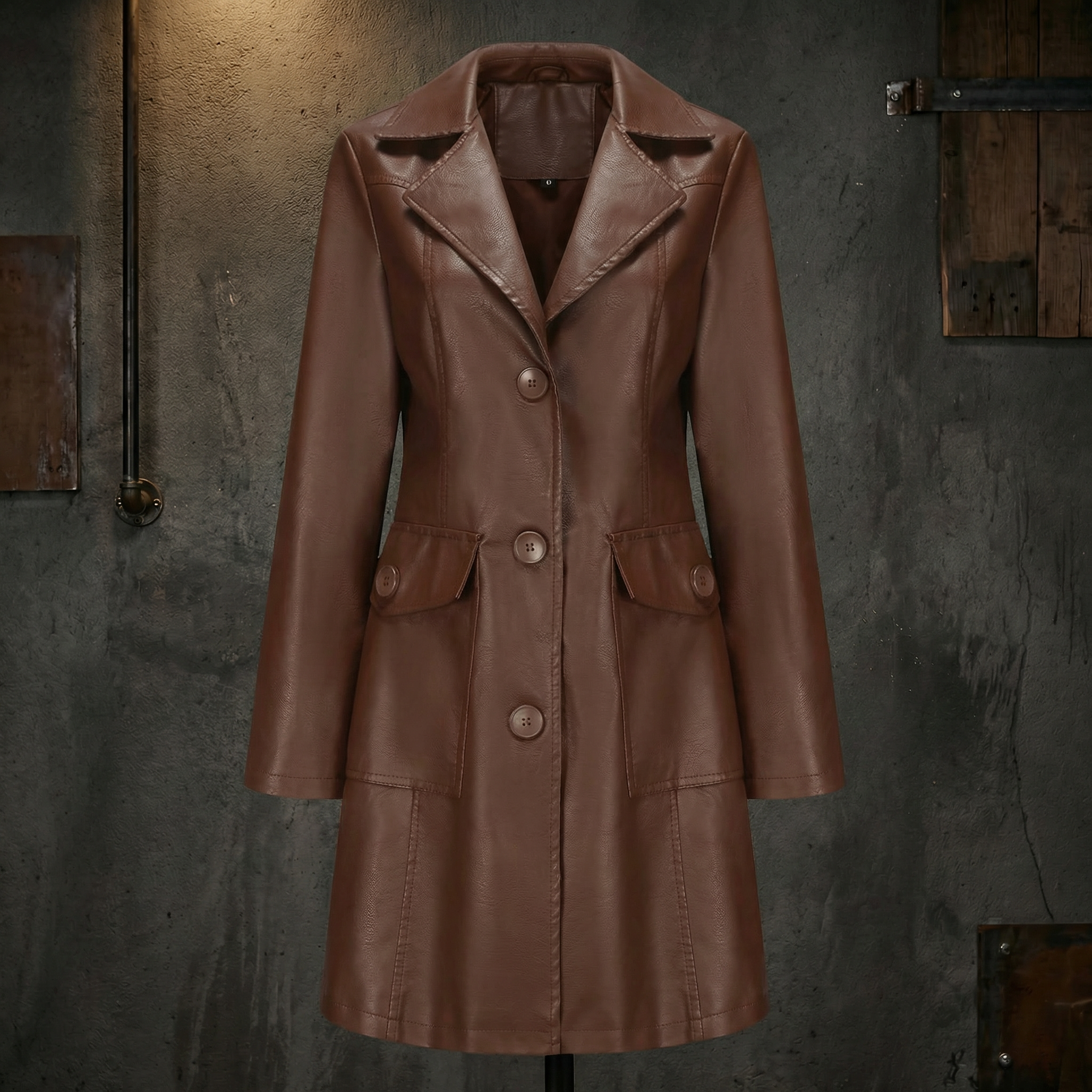 KIM'S | WOMEN'S TRENCH COAT | LONGLINE | BUTTON FRONT